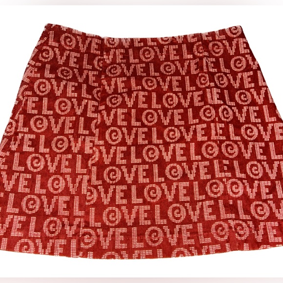 y2k 2000s urban outfitters love button up skirt ! size s - Picture 2 of 3